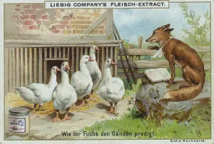 Series of funny animal depictions