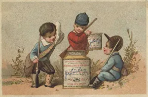 Series Genre Pictures 2 (1873 to 1878) (Paris) Children playing with a Liebig glass