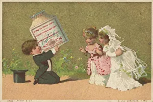 Series Genre Pictures 5 (1873 to 1878) (Paris) Groom brings a Liebig glass to his bride and her mother