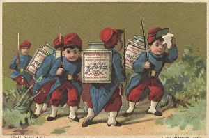 Series Genrebilder 3 (1873 to 1878) (Paris) Soldiers children