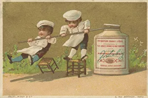 Series Genrebilder 4 (1873 to 1878) (Paris) Young cooks with a Liebig glass