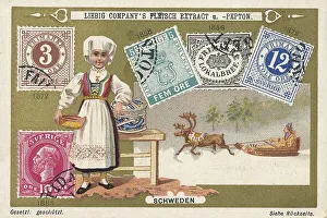 Series of historical valuable stamps