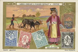 Series of historical valuable stamps