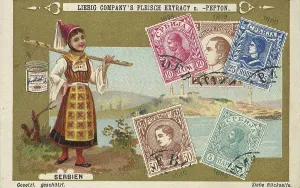 Series of historical valuable stamps