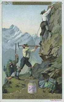Series A mountain party, a climbing party