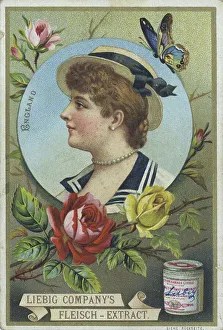 Series of pictures, woman in portrait with headdress