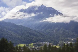 Serles mountain with cloud atmosphere