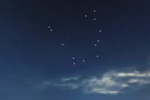 Serpens star constellation, Night sky