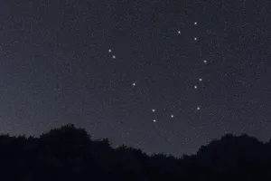 Serpens star constellation, Night sky