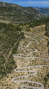 Serpentines in the mountains