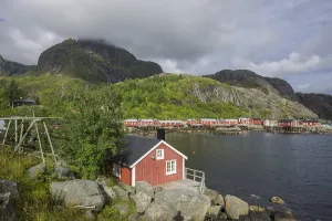 Settlement of Rorbuer fishermen's cabins