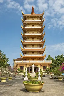 Seven-tier Pagoda at Vinh Trang Temple