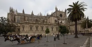 Seville, Cathedral. View from south-south-west Seville