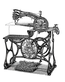 Sewing machine 1890: Wheeler & Wilson for tailors