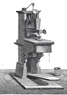 Sewing machine by Thimonnier, Barthelemy Thimonnier was the first sewing machine manufacturer