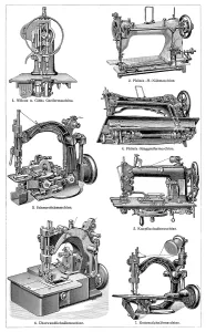 Sewing machines in the 19th century