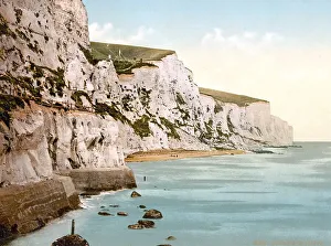 Shakespeare's Cliffs, White Cliffs of Dover are the region of the English coast facing the Strait of Dover