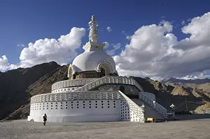 Shanti Stupa above Leh, Ladakh