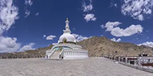 Category Buddhism Prints: Shanti Stupa in Leh, Ladakh, Jammu and Kashmir