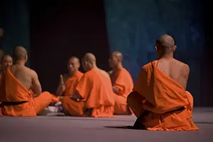 Category Buddhism Prints: Shaolin monks during a show on the 22nd of March 2009 in Berlin