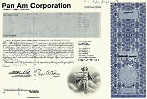 Share, Pan Am Corporation, 1990