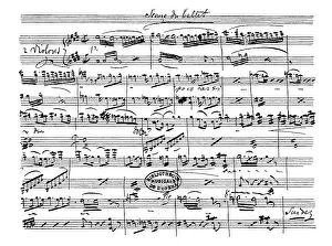 Sheet music, ballet music by Richard Wagner