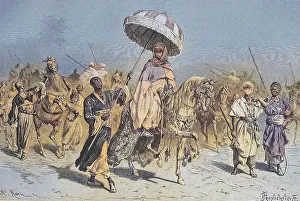 The Sheikh of Bornu with retinue