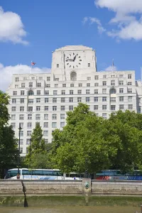 Shell Mex House, Strand, view from river Thames