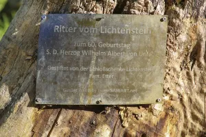Shield, inscription, Ritter vom Lichtenstein
