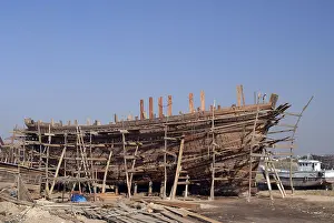 Ship Building at Mandvi, Kutch, Gujarat, India