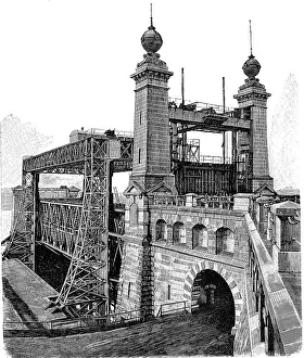 Ship canal lift near Henrichenburg
