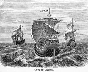 Ships of Christopher Columbus`fleet