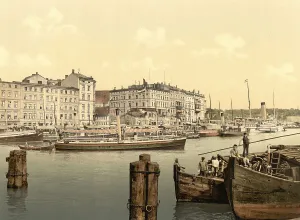 The shipyard of Stettin in Pomerania