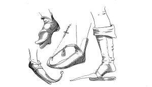 Shoe fashion, various Crakows or Crackowes