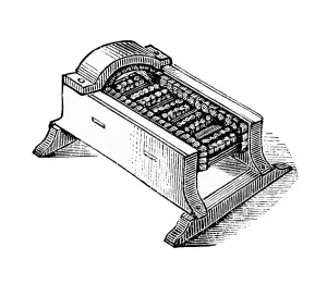 Shoe wiper, historical illustration from: Marie Adenfeller