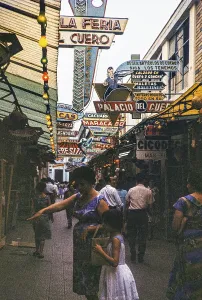 Shopping street in the city centre Street in Barranquilla, Colombia, South America 1961, South America