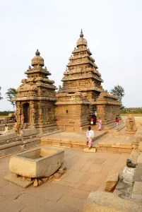 The shore temple in Mahabalipuram