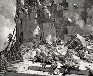 The siege of Rome by king Vitiges and the Ostrogoths
