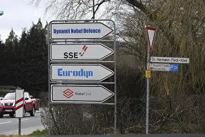 Category Historic EN Prints: Sign for the companies Dynamit Nobel Defence (DNN)