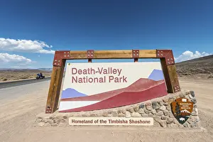 Sign lettering Death Valley National Park