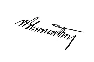 Signature, handwriting of General von Blumenthal