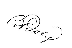 Signature, handwriting of Karl Piloth