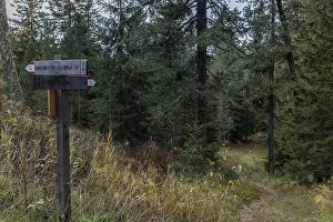 Signpost to the Kugeljoch, Passo Cugola
