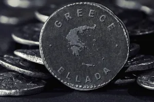 Silver Coin with Map of Greece, Silver Coin Design