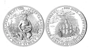 Silver medal for the African expedition of the Great Elector Frederick William in 1681
