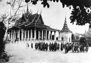 The Silver Pagoda is located on the south side of the Royal Palace in Phnom Penh
