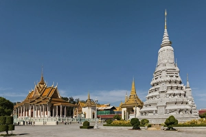 Category Buddhism Prints: Silver Pagoda and Stupa of King Ang Duong