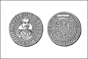 Silver thaler of Wallenstein, 1630