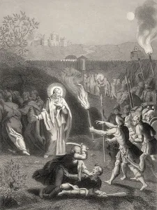 Simon Peter cuts off the ear of Malchus