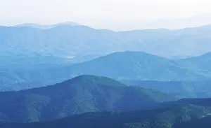 The simple layers of the Smokies at sunset - Smoky Mountain Nat